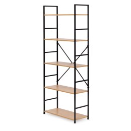 REGAŁ DREWNIANY SZEROKI NOWOCZESNY LOFT 5 PÓŁEK MODERNHOME