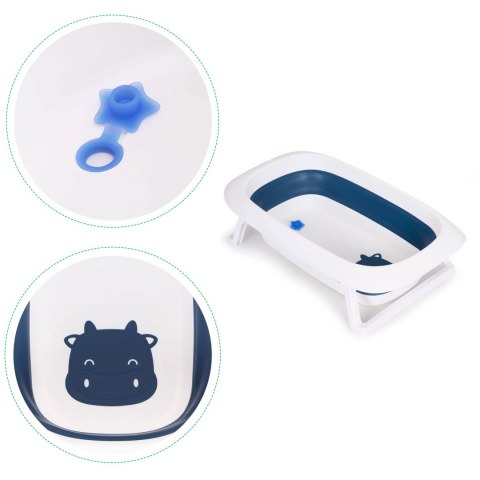 WANIENKA DLA DZIECI WANNA SKŁADANA Z ODPŁYWEM - KRÓWKA ECOTOYS