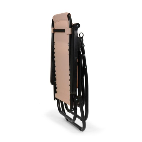 LEŻAK FOTEL OGRODOWY PLAŻOWY REGULOWANE OPARCIE ZERO GRAVITY MULTIGARDEN - BEŻOWY