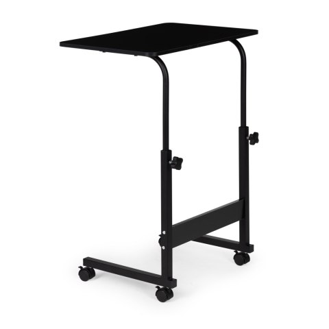 STOLIK POD LAPTOPA Z KÓŁKAMI BIURKO DOSTAWIANE DO FOTELA KANAPY CZARNY MODERNHOME
