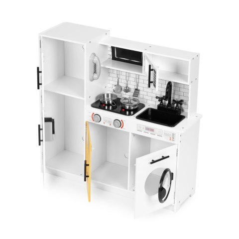 DUŻA DREWNIANA KUCHNIA DLA DZIECI + DŹWIĘKI ŚWIATEŁKA ECOTOYS