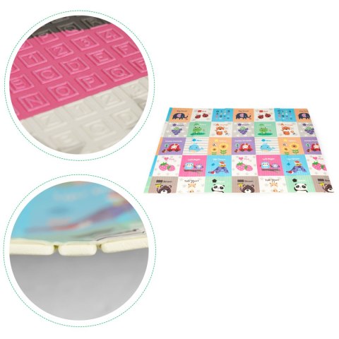 MATA PIANKOWA EDUKACYJNA DWUSTRONNA SKŁADANA DUŻA TORBA ECOTOYS