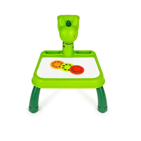 PROJEKTOR TABLICA DO RYSOWANIA DINOZAUR 12 FLAMASTRÓW 24 WZORY