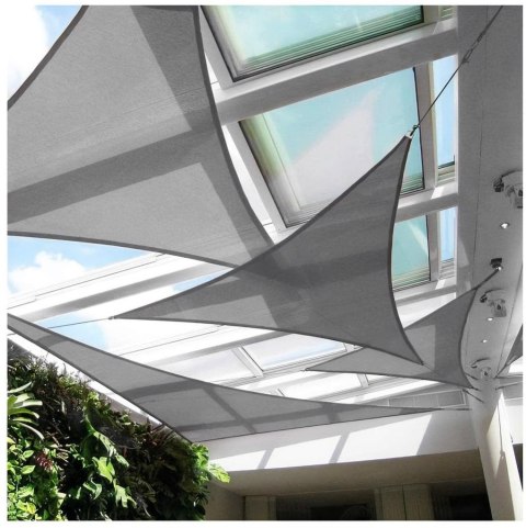 ŻAGIEL PRZECIWSŁONECZNY DASZEK WODOODPORNY 3X3X3M MODERNHOME - SZARY