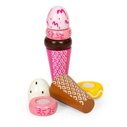 ZESTAW DREWNIANYCH LODÓW NA RZEPY DLA DZIECI 9 ELEMENTÓW ECOTOYS