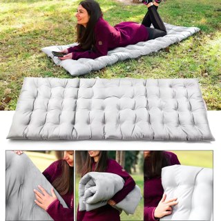 PODUSZKA NA KRZESŁO LEŻAK OGRODOWY SZARA 145 X 52 CM MODERNHOME