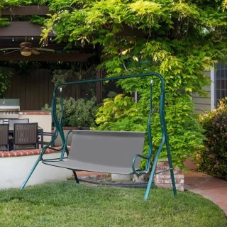 SIEDZISKO PODKŁAD DO HUŚTAWKI OGRODOWEJ 120X93 CM SZARE MULTIGARDEN