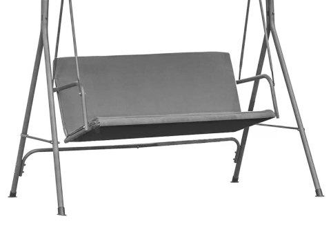 SIEDZISKO PODKŁAD DO HUŚTAWKI OGRODOWEJ 140X100 CM SZARE MULTIGARDEN