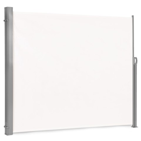 SKŁADANA MARKIZA 300X160 CM BOCZNA ROLETA PARAWAN DO OGRODU NA TARAS BEŻOWA