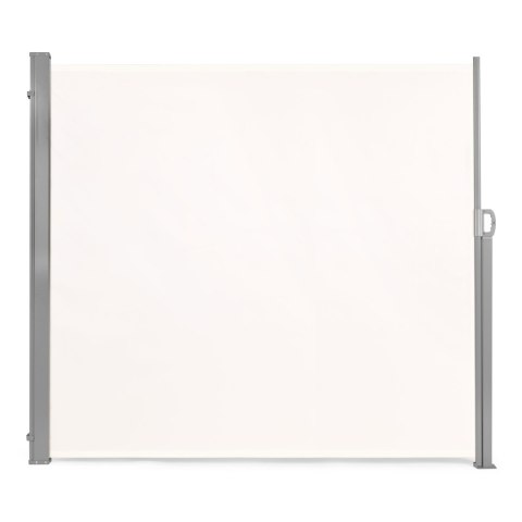 SKŁADANA MARKIZA 300X160 CM BOCZNA ROLETA PARAWAN DO OGRODU NA TARAS BEŻOWA