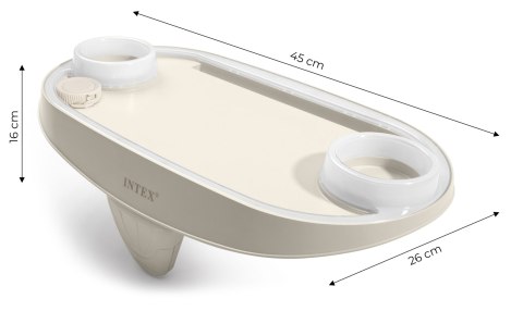 UCHWYT DO NAPOJÓW PODŚWIETLANY LED Z MIEJSCEM NA TABLET TELEFON SPA INTEX 28520