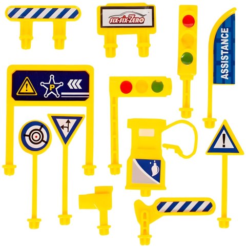 GARAŻ SAMOCHODOWY KOMENDA POLICJI 3 POZIOMY Z WINDĄ AUTKA + HELIKOPTER 74 ELEMENTY