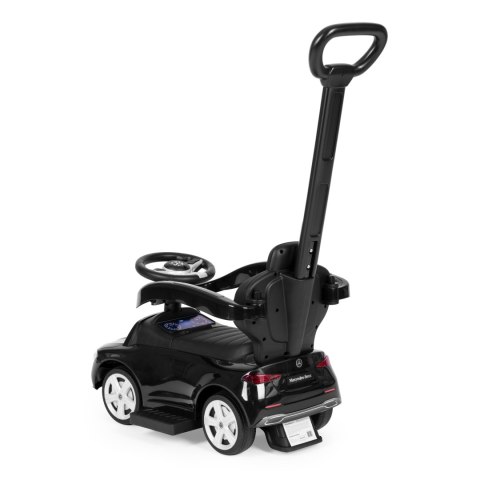 JEŹDZIK PCHACZ AUTKO MERCEDES C CLASS INTERAKTYWNA KIEROWNICA PROWADNIK CZARNY