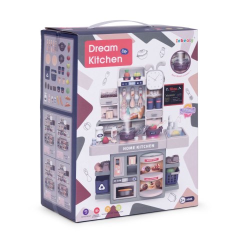 KUCHNIA DLA DZIECI DŹWIĘKI LED GENERATOR PARY 35 AKCESORIÓW