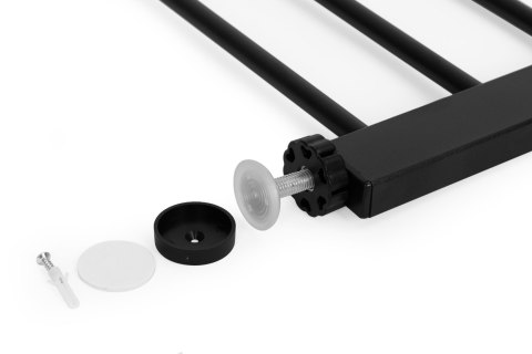 BRAMKA BARIERKA ZABEZPIECZAJĄCA 74-100 CM NA SCHODY I DRZWI METAL DREWNO DODATKOWE PANELE