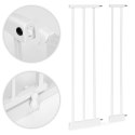 BRAMKA BARIERKA ZABEZPIECZAJĄCA 74-105 CM NA SCHODY I DRZWI STAL DODATKOWE PANELE BIAŁA ECOTOYS