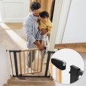 BRAMKA BARIERKA ZABEZPIECZAJĄCA 74-80 CM NA SCHODY I DRZWI METAL DREWNO ECOTOYS