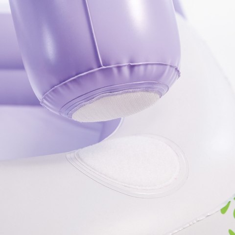 DMUCHANY BASEN BRODZIK Z DASZKIEM DLA DZIECI FIOLETOWY INTEX 57470-DINO