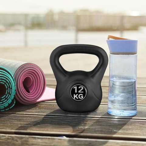 KETTLEBELL KETTLE 12 KG DO ĆWICZEŃ HANTLA KULA ODWAŻNIK OBCIĄŻENIE CIĘŻAR FITNESS MODERNHOME