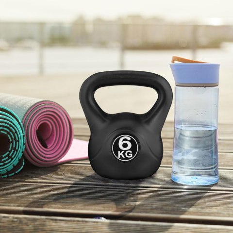KETTLEBELL KETTLE 6 KG DO ĆWICZEŃ HANTLA KULA ODWAŻNIK OBCIĄŻENIE CIĘŻAR FITNESS MODERNHOME