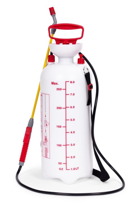 OPRYSKIWACZ CIŚNIENIOWY 8L OGRODOWY RĘCZNY 2.2-2.5 BAR DŁUGA LANCA POMPA TŁOKOWA MULTIGARDEN