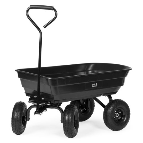 WÓZEK TRANSPORTOWY OGRODOWY TACZKA WYWROTKA 75L 200 KG DUŻE POMPOWANE KOŁA MULTIGARDEN