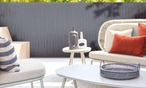 DWUSTRONNA MATA BAMBUSOWA 150X300 CM NA BALKON TARAS OGRODZENIE ANTRACYT MULTIGARDEN