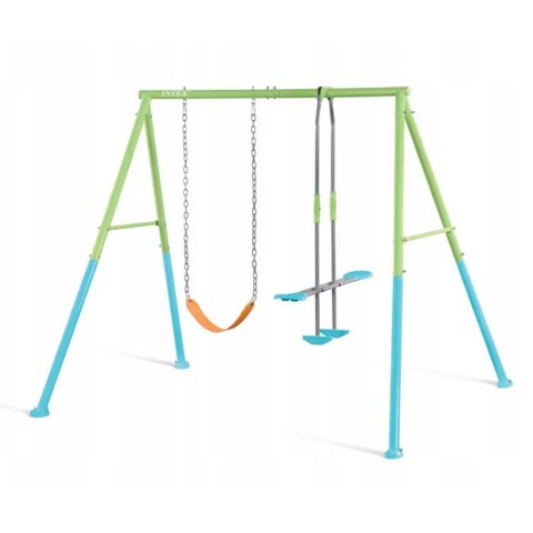 HUŚTAWKA OGRODOWA PODWÓJNA PLAC ZABAW DLA DZIECI SZYBOWIEC INTEX 44120