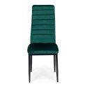 KRZESŁA Z WYPROFILOWANYM OPARCIEM- VELVET ZIELONY - 4 SZTUKI