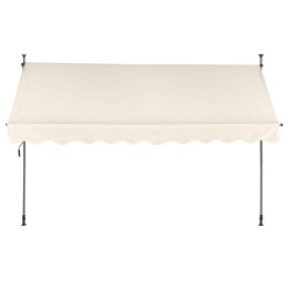 MARKIZA PRZECIWSŁONECZNA BALKONOWA 300X120 CM REGULACJA WYSOKOŚCI WODOODPORNA KORBKA RĘCZNA BEŻOWA MULTIGARDEN