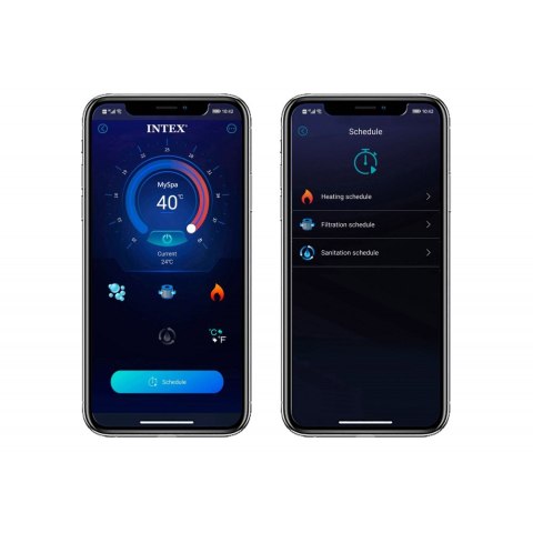 NADMUCHIWANE SPA KWADRATOWE BASEN Z HYDROMASAŻEM 6 OS. 196X71 CM AKCESORIA PREMIUM INTEX 28472