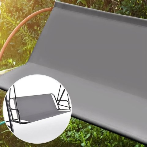 SIEDZISKO PODKŁAD DO HUŚTAWKI OGRODOWEJ 127X100 CM SZARE MULTIGARDEN