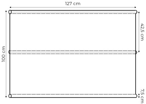 SIEDZISKO PODKŁAD DO HUŚTAWKI OGRODOWEJ 127X100 CM SZARE MULTIGARDEN